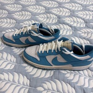 Nike Blue and White Dunks